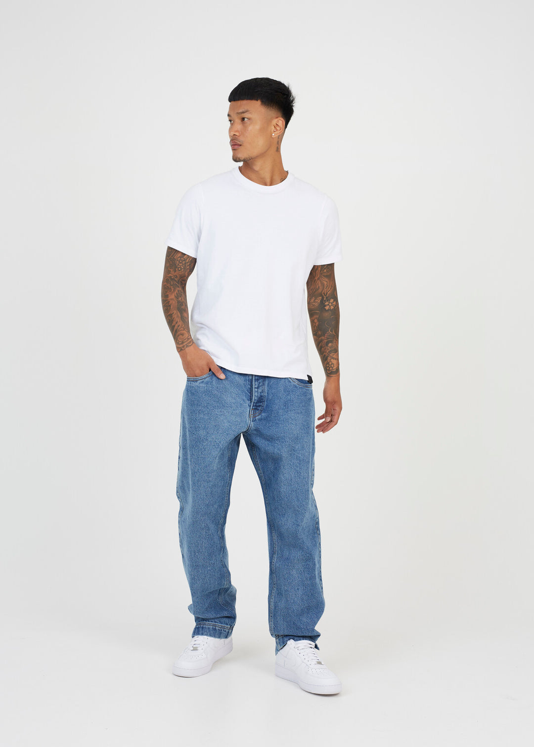 MID BLUE WASH LONG LENGTH