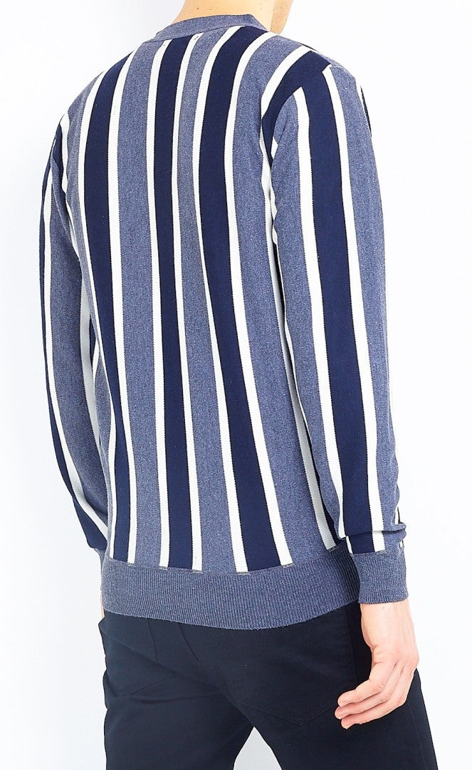 DK GREY MARL/NAVY/ECRU