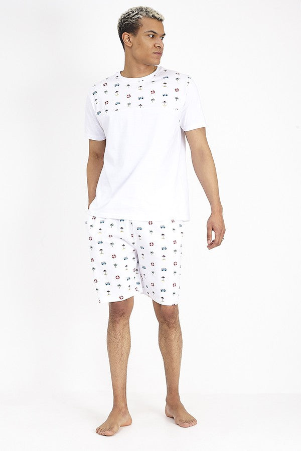 OPTIC WHITE & MULTI COLOUR PRINT/ MULTI COLOUR PRI