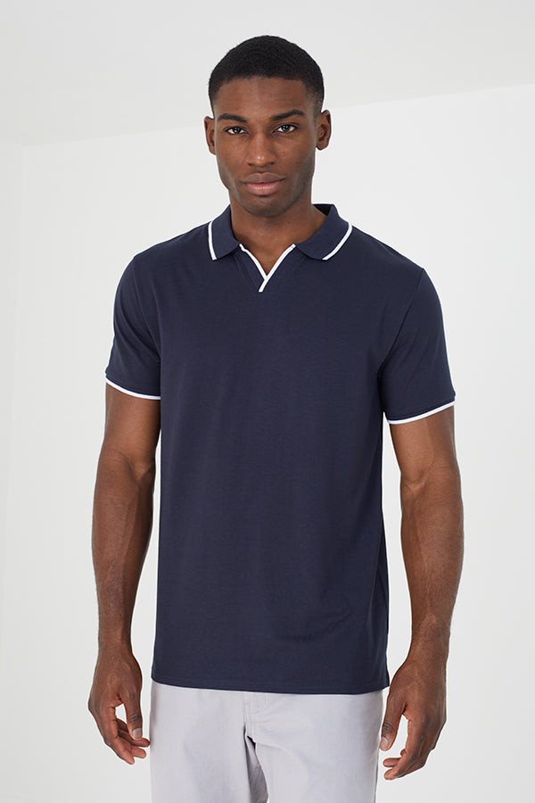LT GREY MARL/NAVY