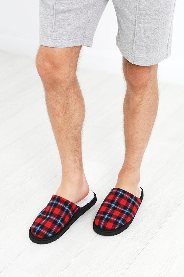 RED/NAVY CHECK