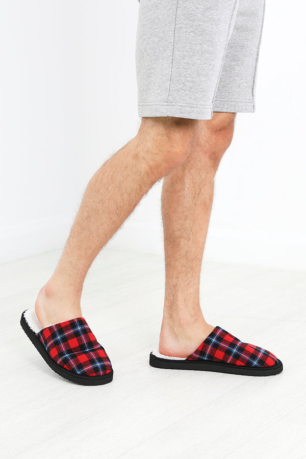 RED/NAVY CHECK