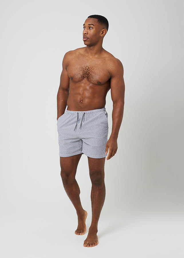 CHARC/ ECRU STRIPE