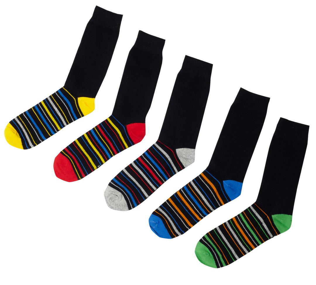 X5 BLACK WITH CONTRAST HEEL AND STRIPE DETAIL
