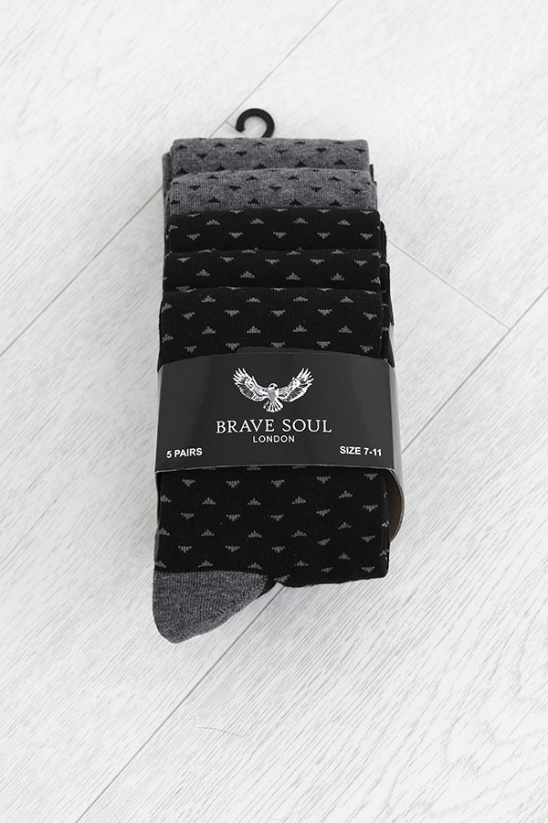 X2 GREY MARL/ BLACK X3 BLACK/ GREY MARL