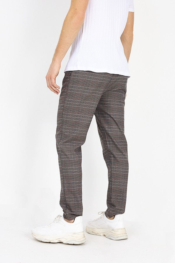 BLACK/LT GREY/RED CHECK