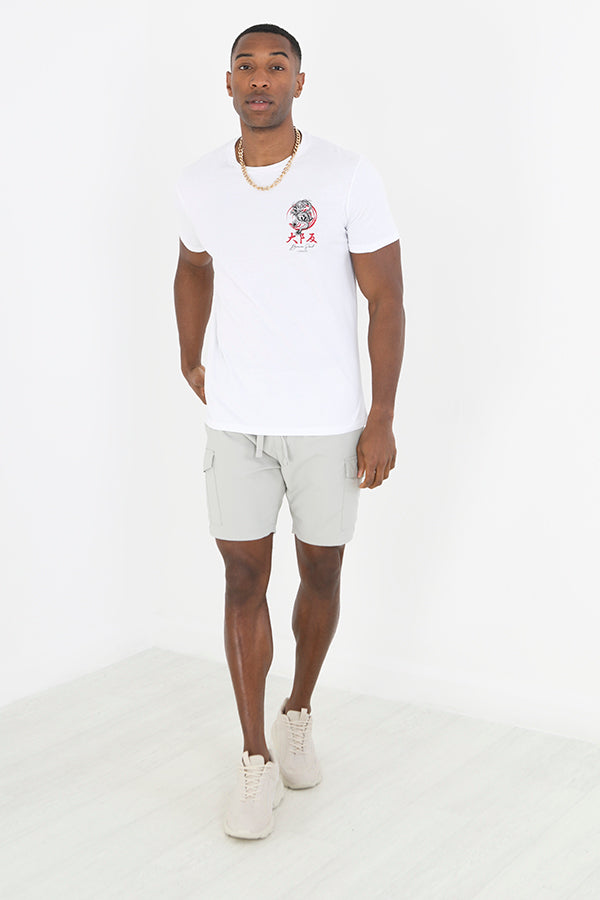 OPTIC WHITE/MULTI-COLOUR PRINT