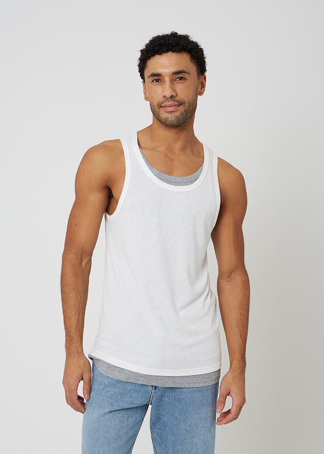 WHITE/LT GREY MARL