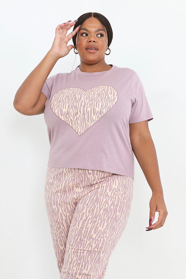 MAUVE / ANIMAL PRINT