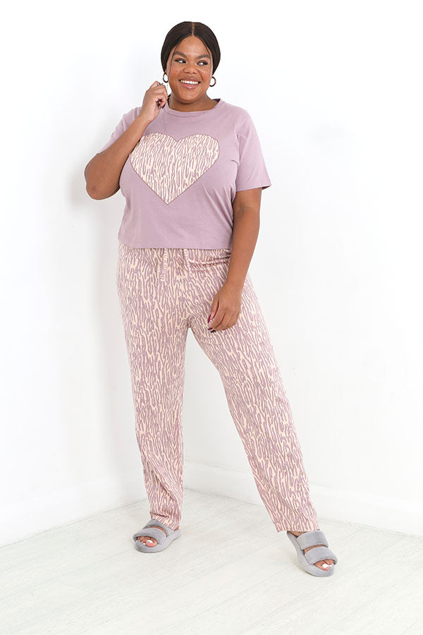 MAUVE / ANIMAL PRINT
